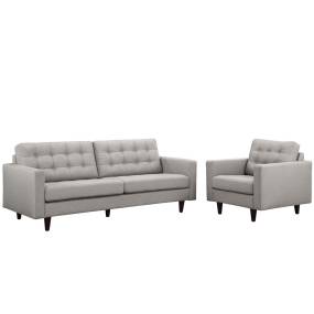 Empress Armchair and Sofa Set of 2 - East End Imports EEI-1313-LGR