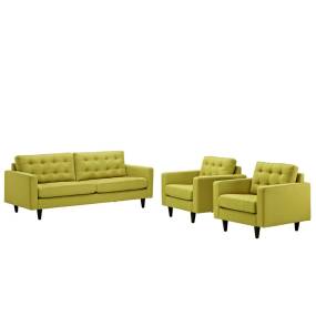 Empress Sofa and Armchairs Set of 3 - East End Imports EEI-1314-WHE