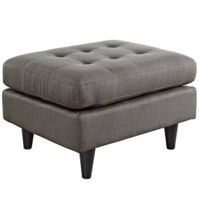 Empress Upholstered Fabric Ottoman - East End Imports EEI-1667-GRA