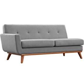 Engage Left-Arm Upholstered Fabric Loveseat - East End Imports EEI-1795-GRY
