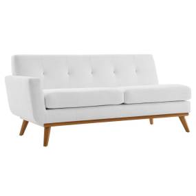 Engage Left-Arm Upholstered Fabric Loveseat - East End Imports EEI-1795-WHI