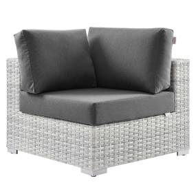 Convene Outdoor Patio Corner Chair - East End Imports EEI-4296-LGR-CHA
