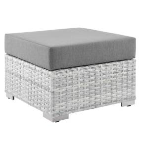 Convene Outdoor Patio Ottoman - East End Imports EEI-4301-LGR-GRY