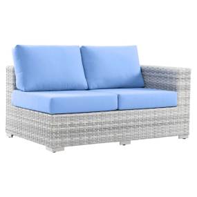 Convene Outdoor Patio Right-Arm Loveseat - East End Imports EEI-4302-LGR-LBU