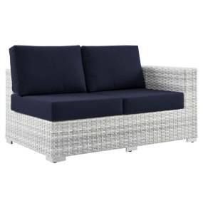 Convene Outdoor Patio Right-Arm Loveseat - East End Imports EEI-4302-LGR-NAV