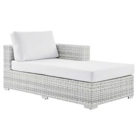 Convene Outdoor Patio Right Chaise - East End Imports EEI-4304-LGR-WHI