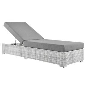 Convene Outdoor Patio Chaise - East End Imports EEI-4307-LGR-GRY
