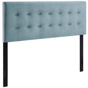Emily Queen Biscuit Tufted Performance Velvet Headboard - East End Imports MOD-6116-LBU