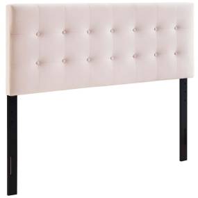 Emily Queen Biscuit Tufted Performance Velvet Headboard - East End Imports MOD-6116-PNK
