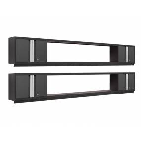 Bold Series Gray 6 Piece Set (4xWall Cabinet, 2x72" Integrated Display Shelf) - New Age Products 50660