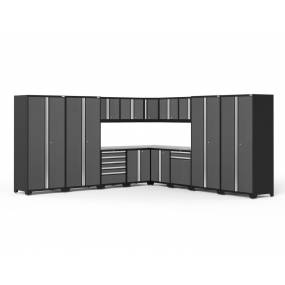 Pro Series Gray 16 Piece Set (2xLWB, LWT, Corner Wall, LWS, CSS, 2x56" SS) - New Age Products 52160