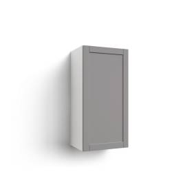 Home Grey Extended Single Door Wall Cabinet, Left, 18 Inch - New Age Products 82027