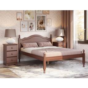 100% Solid Wood Reston Full Bed,Mocha - Palace Imports 1443