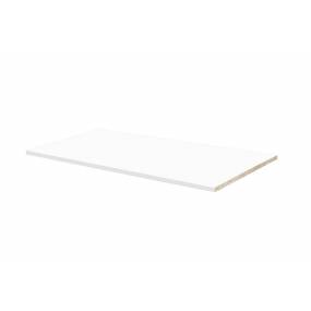 100% Solid Wood Optional Shelf for Smart Wardrobe, White - Palace Imports 5931