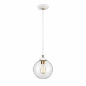 Boudreaux 8'' Wide 1-Light Mini Pendant - Matte White - Elk Lighting 24437/1