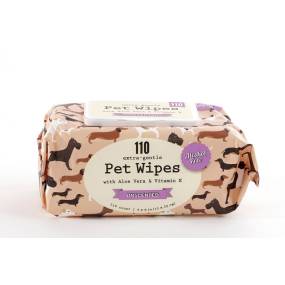 110pc Pet Wipes Unscented with Aloe Vera and Vitamin E - Precious Tails 110MDT-USC