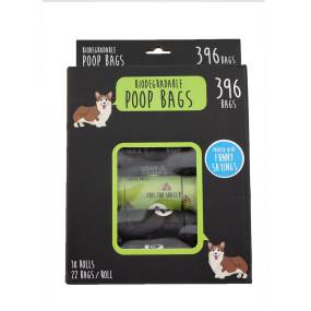Precious Tails Biodegradable Humorous Pet Waste Bags, 396 ct - Precious Tails 396NOV-AST