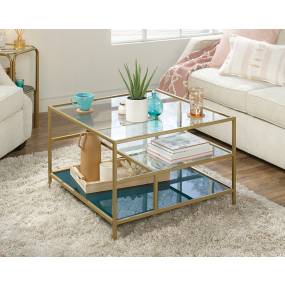 Coral Cape Coffee Table in Satin Gold - Sauder 423525