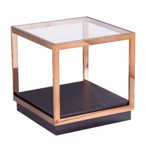 Lexina Glass-Top End Table - SEI Furniture CK1005402