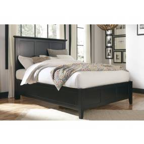 Paragon California King-size Panel Bed in Black - Modus 4N02L6