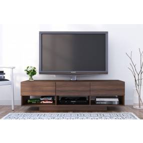  Rustik TV Stand In 60-inch With 3 Drawerss In Walnut - Nexera 105131