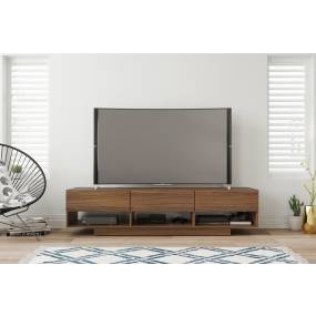  Rustik TV Stand In 72-inch With 3 Drawerss In Walnut - Nexera 105431