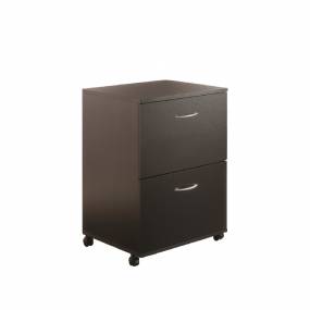  Essentials Rolling Filing Cabinet With 2 Drawers In Black - Nexera 6093