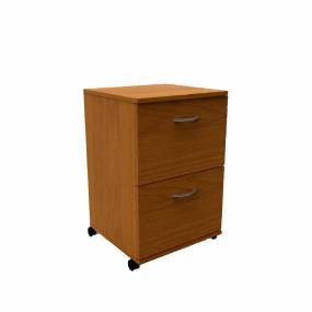  Essentials Rolling Filing Cabinet With 2 Drawers In Cappuccino - Nexera 8093