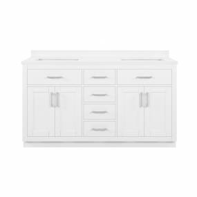 OVE Decors Bailey 60 in. Double sink Bathroom Vanity in White with Power Bar - Ove Decors 15VVA-BAIL60-007GF