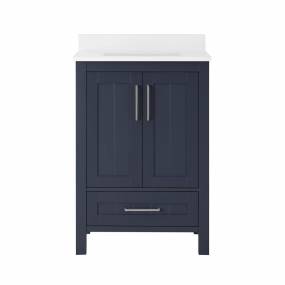 Ove Decors Kansas 24 in. Single Sink Bathroom Cultured Marble Countertop Vanity in Midnight Blue - Ove Decors 15VVA-CLIF24-045TS