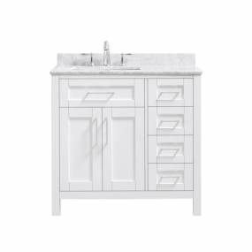 OVE Decors Tahoe 36 White Vanity with Carrara Marble Countertop - Ove Decors 15VVA-TAHO36-007FY