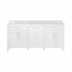 OVE Decors Tahoe 72 White Vanity with Carrara Marble Countertop - Ove Decors 15VVA-TAHO72-007FY