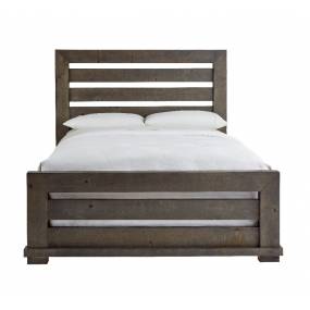 Willow King Slat Complete Bed in Distressed Dark Gray - Progressive Furniture P600-80/81/78