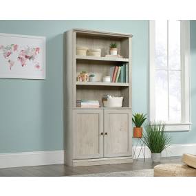 5 Shelf Bookcase w/ Doors in Chalked Chestnut - Sauder 426310