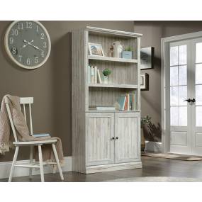 5 Shelf Bookcase w/ Doors in White Plank - Sauder 426420