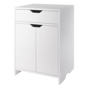 Nova 1-Drawer Storage Cabinet In White - Winsome Wood 10315