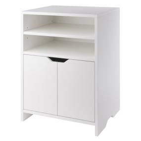 Nova Open Shelf Storage Cabinet In White - Winsome Wood 10419
