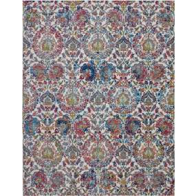 Ankara Global 8' x 10' Blue and Ivory French Country Area Rug - Nourison ANR06