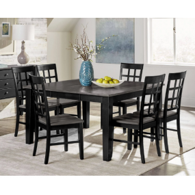 Salem Dining Table in Gray/Black - Progressive D811-10B/10T