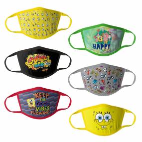 Sponge Bob Kids Face Masks - 6pk - HCBMP3318