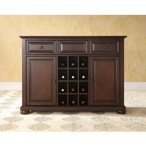 Alexandria Sideboard Cabinet W/Wine Storage Mahogany - Crosley KF42001AMA