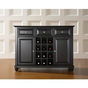 Cambridge Sideboard Cabinet W/Wine Storage Black - Crosley KF42001DBK