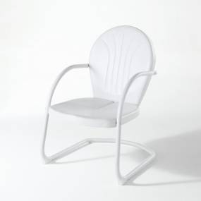 Griffith Outdoor Metal Armchair White Gloss - Crosley CO1001A-WH