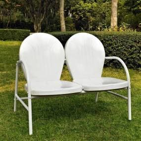 Griffith Outdoor Metal Loveseat White Gloss - Crosley CO1002A-WH