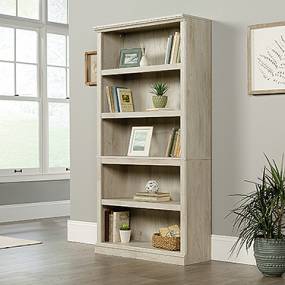 Miscellaneous Storage 5-Shelf Bookcase in Chalked Chestnut - Sauder 423033