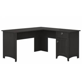 Salinas 60W L Desk in Vintage Black - Bush Furniture SAD160VB-03