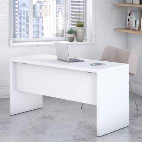 kathy Ireland® Office by Bush Furniture KI60106-03 - Echo 60W Credenza Desk in Pure White