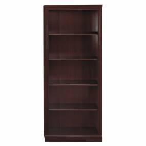 Saratoga 5 Shelf Bookcase in Harvest Cherry - Bush Furniture W1615C-03
