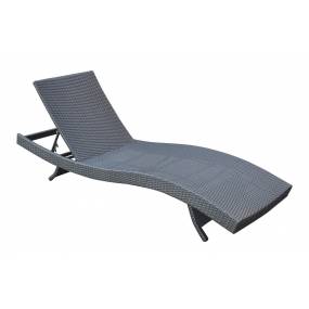 Armen Living Cabana Outdoor Adjustable Wicker Chaise Lounge Chair - Armen Living LCCALOBL
