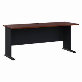 Series A 72W Desk in Hansen Cherry & Galaxy - Bush Furniture WC94472